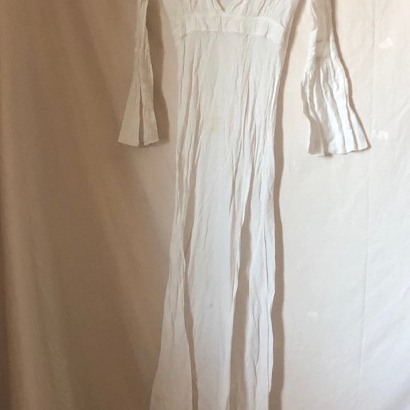 Debbie Kay size Small White gauze Maxi dress - Picture 5 of 9